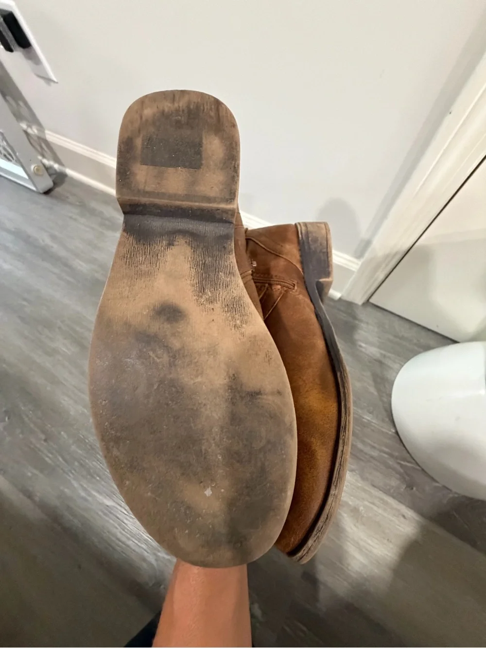 Madden Girl “Christy” Brown Mid-Calf Buckle Riding Boots
